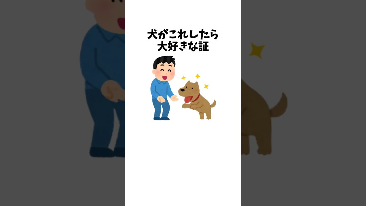 犬がこれしたら大好きな証　#犬 #ペット #雑学