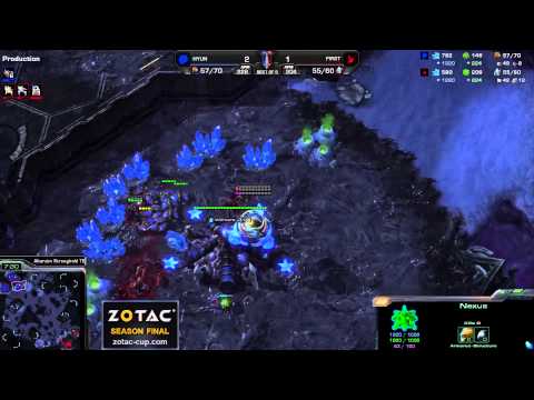 Hyun vs. First - Game 4 - ZOTAC Season Finals - StarCraft 2