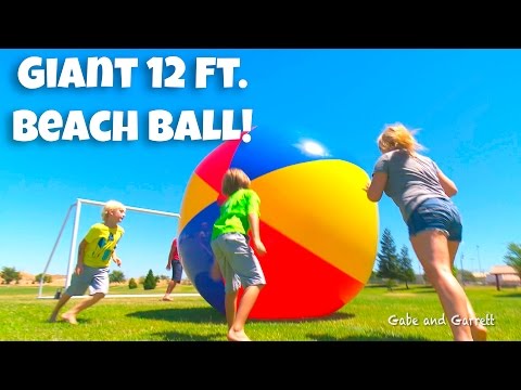 Giant Beach Ball! HUGE Inflatable 12 FT Tall! | Vat19