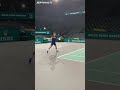 Novak Djokovic HILARIOUS Celebration At End of Practice With Dimitrov! ? #Shorts
