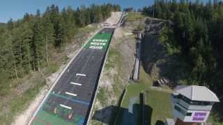 preview picture of video 'drone dji f550 tremplin chaux neuve,france ;springboard new lime, France'