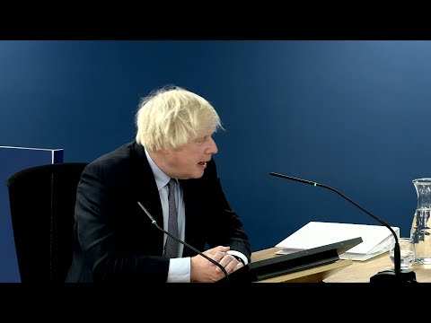 Video Thumbnail: UK's Boris Johnson apologises to Covid victims' families at public inquiry | AFP