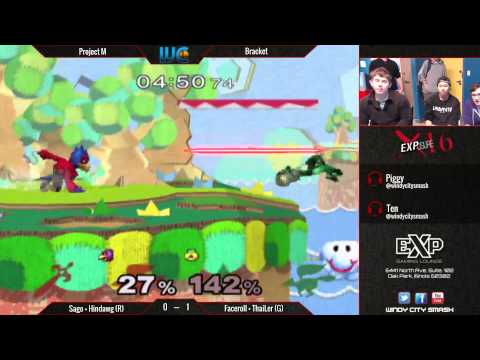 EXPosure 16 - Sago/Hindawg (Marth/Falco) vs. Thailer/Captain Faceroll (Fox/Sheik) Melee Doubles