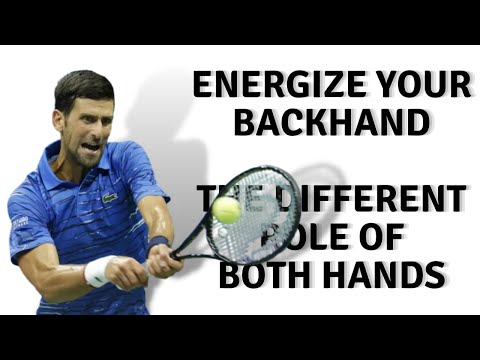 Add power to your backhand.  The role of the two hands!