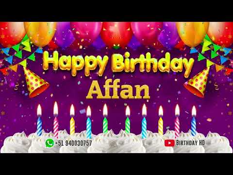 Affan Happy birthday To You - Happy Birthday song name Affan 🎁