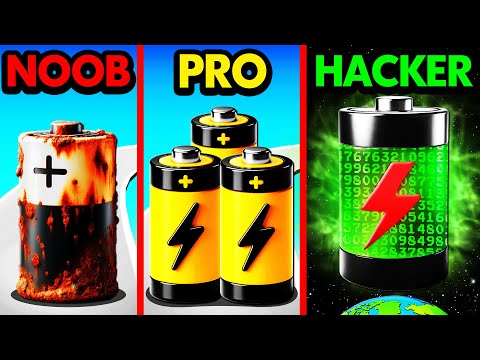 NOOB vs PRO vs HACKER BATTERY RUN