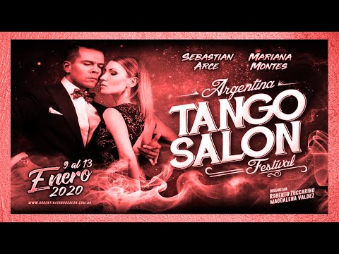  Sebastian Arce  and  Mariana Montes  are  dancing  to  a  tango  at  Tango Salon Festival  in  2020