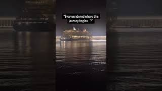 “Small Cruise Leaving Doha Port 🚢 | Peaceful Sea Vibes” #travel #shortsfeed