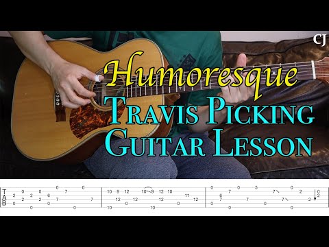 Humoresque - Chet Atkins (With Tab) | Watch & Learn Travis Picking Guitar Lesson