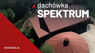 Gąsior dachowy do blachodachówki WNGB 0,5 mm Panorama/Spektrum mat perła PE35M brązowy RAL 8017 Balex Metal (Zdjęcie 4)
