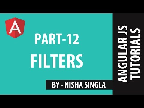 Angularjs Tutorial 12 Filters