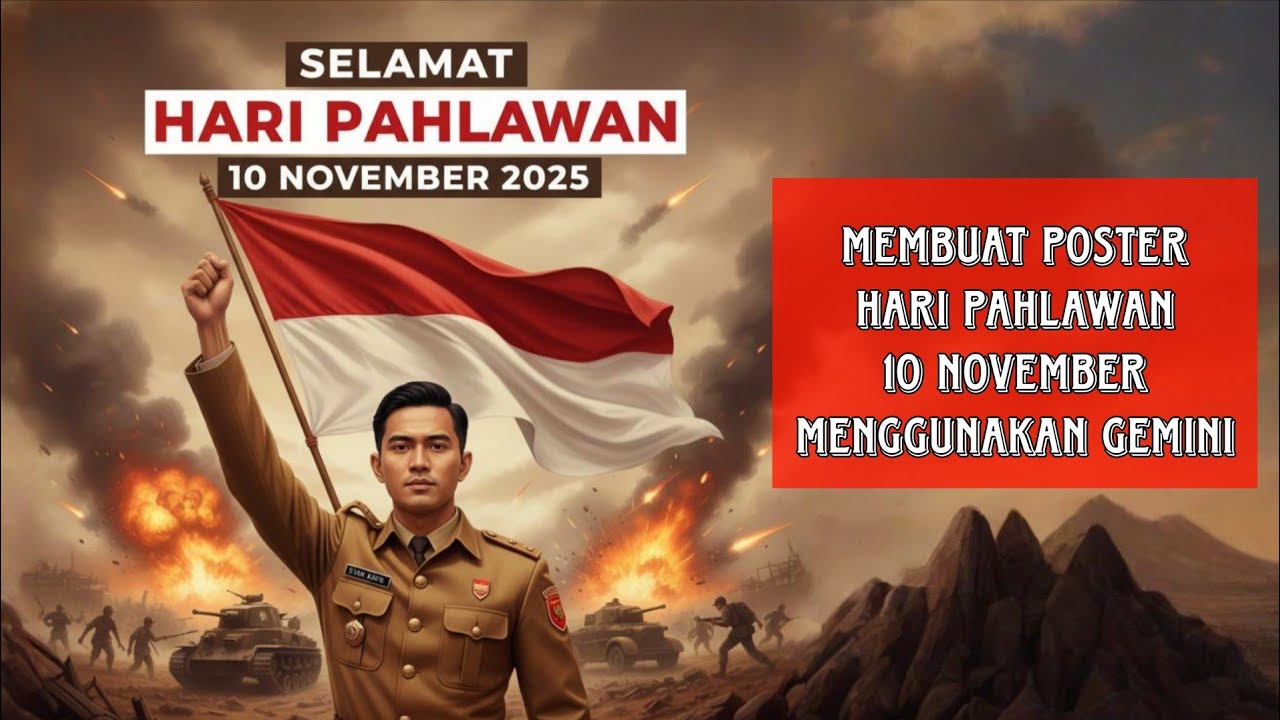 Cara Membuat Poster Ucapan Hari Pahlawan 10 November Menggunakan Gemini 