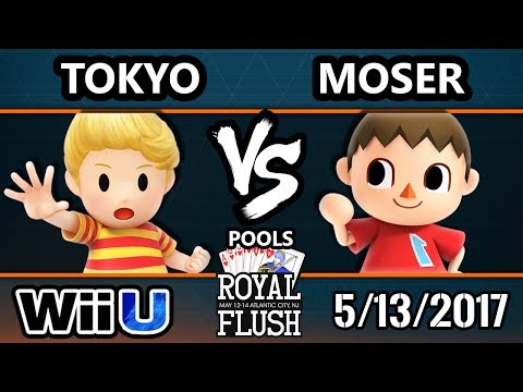 Royal Flush SSB4 - Tokyo (Lucas) Vs. Moser (Villager) Smash 4 Pools - Smash Wii U
