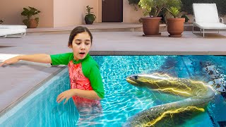 We FOUND a Mysterious CREATURE In Our New POOL!! *Scary* | Jancy Family