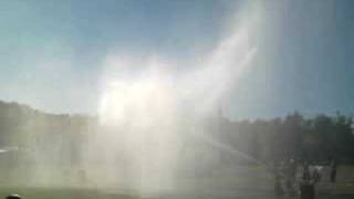 preview picture of video 'Darlington Wisconsin Fireman's Water Fight, Dueling Fire Hoses.'