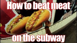 Poster Boy gets off with a hot dog ad.