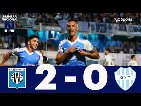 Estudiantes (RC) 2-0 Gimnasia y Tiro (S) | Primera Nacional | Reducido (Cuartos de Final - Vuelta)