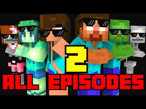 Monster Academy : All Episodes ! ( Season 4-7  ) - full Minecraft Animation
