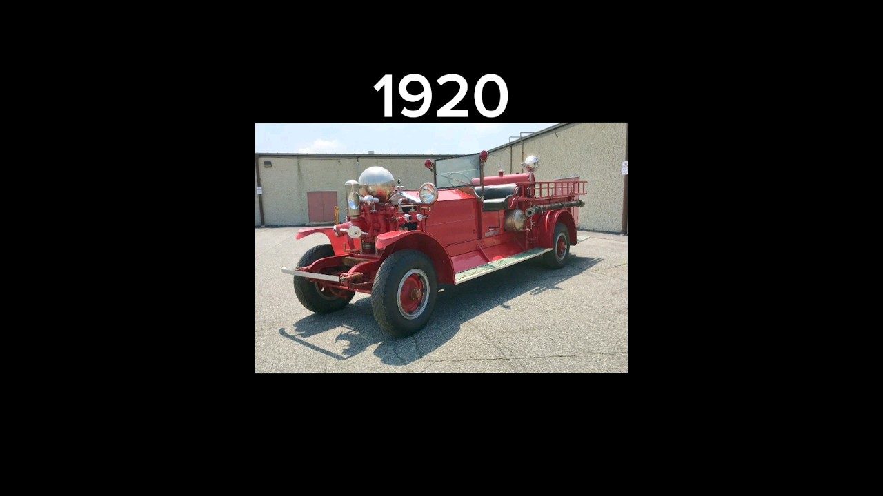 Evolution Of Fire Trucks (1920-2023)#evolution #firetruck #truck #shorts