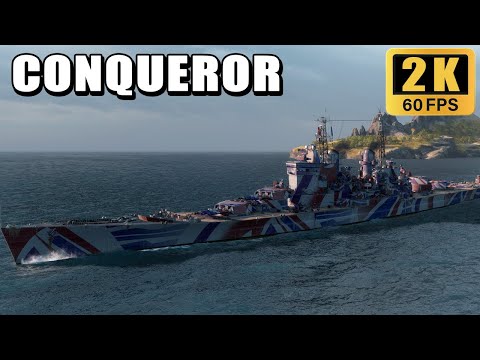 Battleship Conqueror:  raining fire from the sky in arms race mode