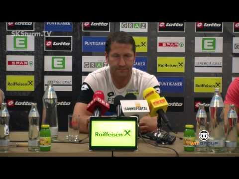 SK Sturm: Mediabriefing vor TSV Hartberg (ÖFB Samsung Cup)