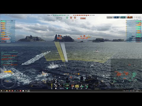 WOWS Halland 215K damage, 3 kills, 26 torpedoes, High Caliber, Dreadnaught, 2832 XP