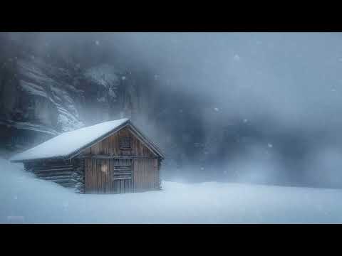 Heavy Winter Storm in Siberian Mountains┇Blizzard Sounds for Sleeping┇Howling Wind & Blowing Snow