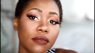 BEGINNER TO ADVANCED BRIDAL MAKEUP | BLACK GIRL // #angekh