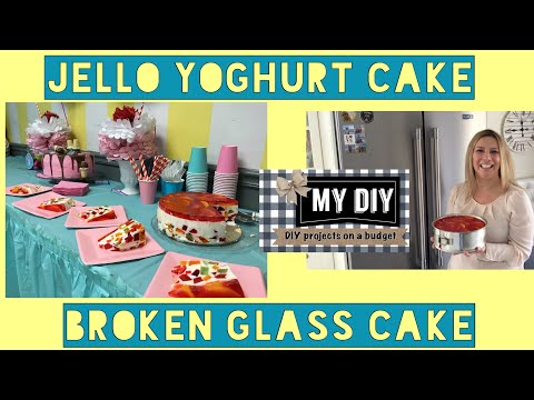 Jello yogurt cake broken glass jello | NO BAKING!