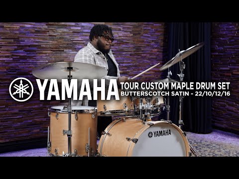 Yamaha Tour Custom Maple Drum Set 22/10/12/16 - Butterscotch Satin (TMP2F4BTS)