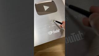 経年劣化した銀の盾を復活させてみた/I Restored a Deteriorated Silver Play Button #shorts #xtool #F1Ultra