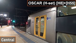 Sydney Trains OSCAR (H-set) [H8]+[H55] departing Central