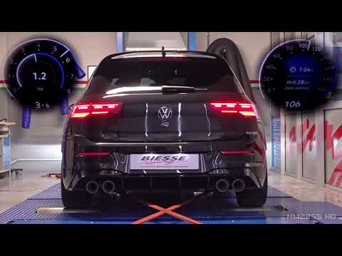 2022 VW Golf 8 R (400HP) feat. Akrapovic OPF Delete Exhaust   Eventuri Intake _ DYNO   Soundcheck