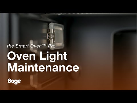 How to replace the oven light