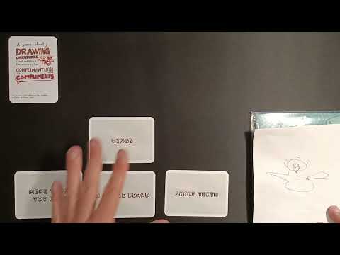 How to setup play and review A game about drawing creatures ....and complimenting the compliments