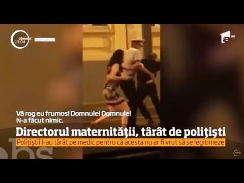 Imagini şocante filmate pe străzile Capitalei. Directorul maternităţii Giuleşti a fost târât pe jos