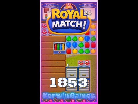 Royal Match Level 1853 - No Boosters Gameplay