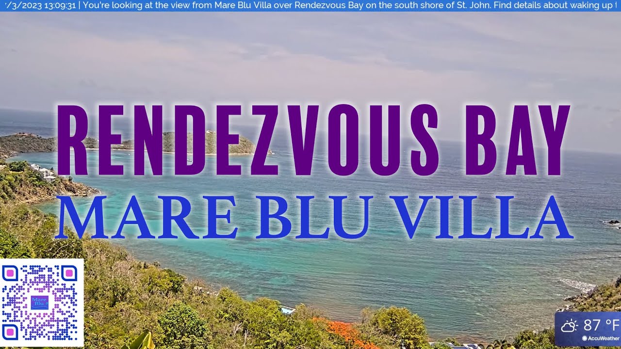 Live webcam view of Rendezvous Bay desde Mare Blu Villa