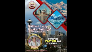 Brilliant Lady Alaska COMP Cruise Sailings 2026!
