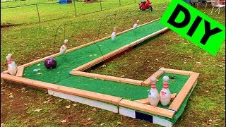 How to Build A Mini Golf Course in your BackYard!!