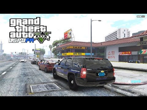 GTA 5 LSPDFR MOD #042 (Real Life Mod) - CHEVROLET SUV PATROLLING IN CANALS!!!