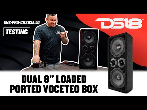 DS18 Chuchero Dual 8" Loaded Ported Voceteo Box ( 2 x PRO-X8M and 2 x PRO-TWX2)