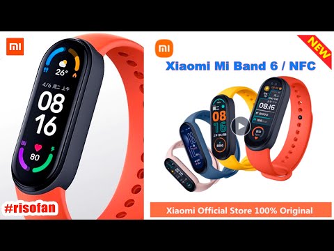 NFC Xiaomi Mi Band 6 Smart Bracelet AMOLED Screen Blood Oxygen Fitness Traker.