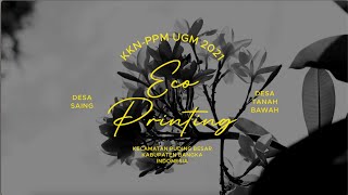 [Pelatihan Karya Eco Printing] - KKN-PPM UGM 2021 Kecamatan Puding Besar