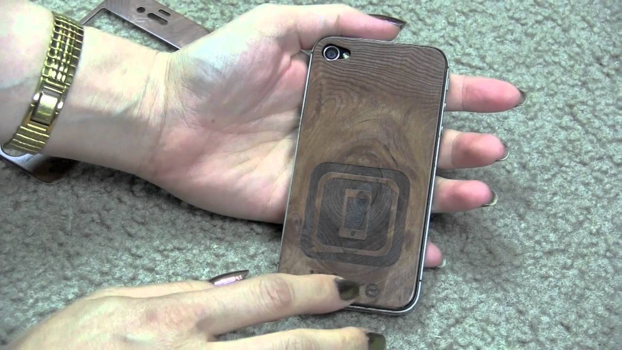 Carved exotic wood skins for iPhone review - YouTube