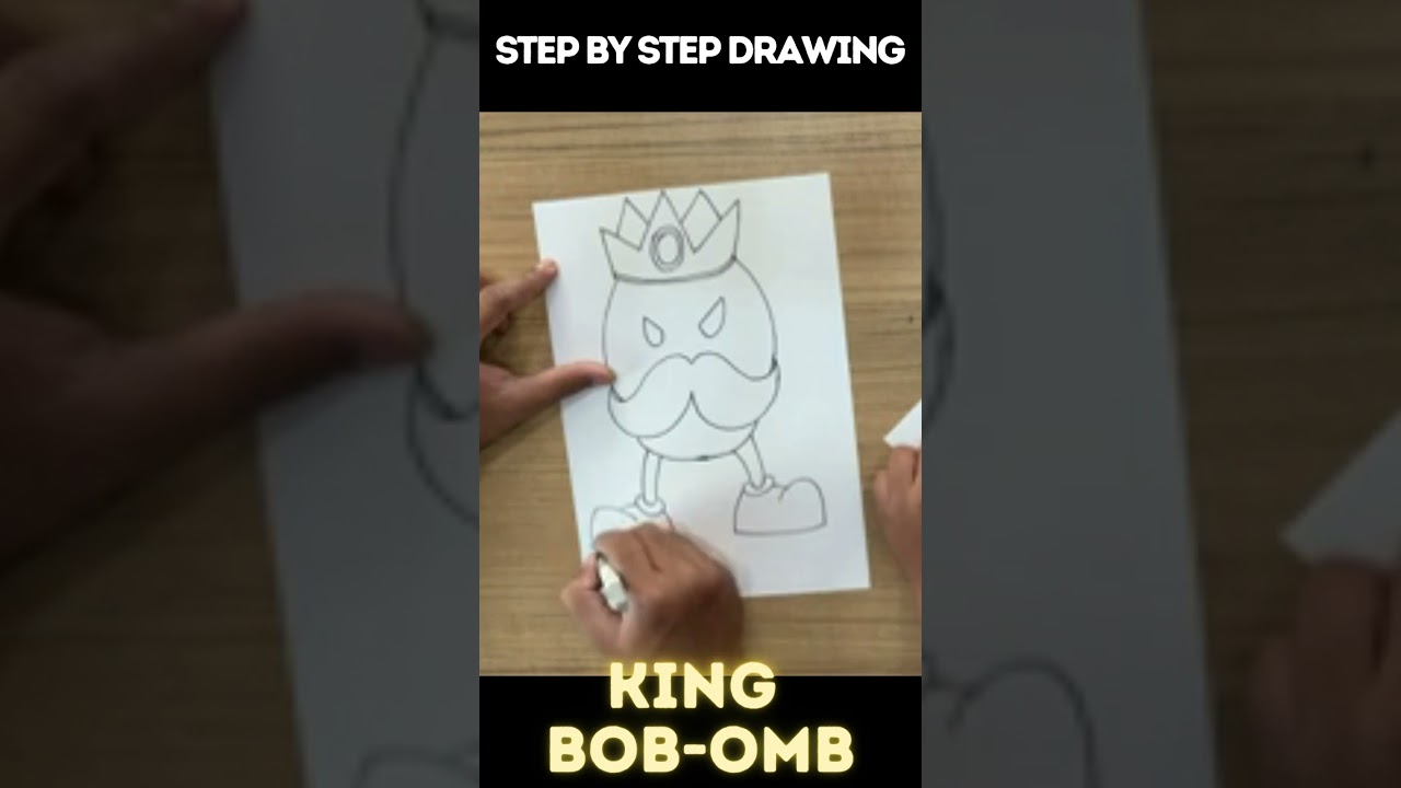 How to make King bob- omb #drawing #shorts