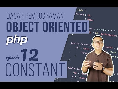OOP DASAR pada PHP 12 Constant