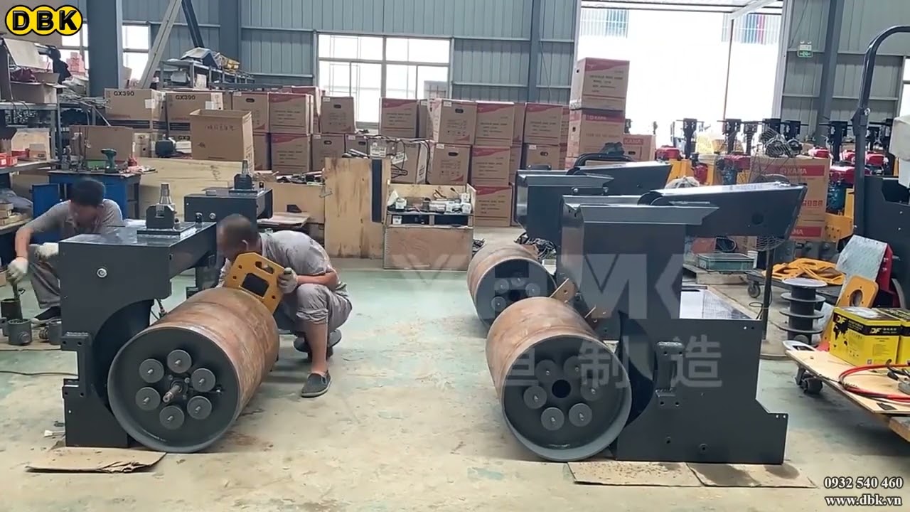 Video Lu dắt tay giá rẻ - Xe lu đẩy tay VR600P