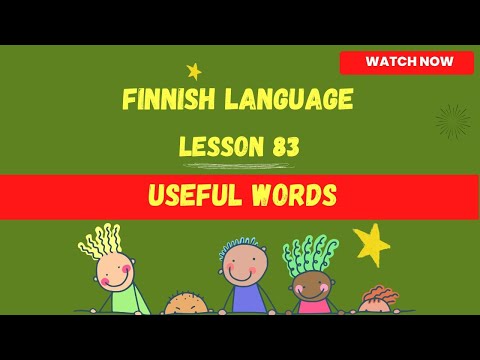 Finnish Useful Words | Finnish language lesson for beginners | Finnish language| Finnish | 2023