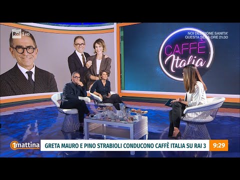 Greta Mauro e Pino Strabioli conducono Caffè Italia su Rai 3 - Unomattina 30/10/2025